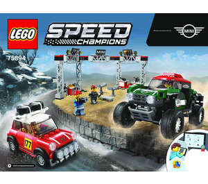 LEGO 1967 Mini Cooper S Rally y 2018 MINI John Cooper Works Buggy 75894 Instructions