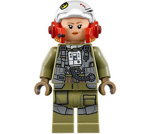 LEGO A-Ala Piloto con Olive Verde Jumpsuit Minifigura