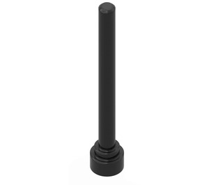 LEGO Negro Antena 1 x 4 con la parte superior plana (3957 / 28658)