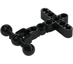 LEGO Negro Barra Torso con Beams y Pelota Joints (24010)