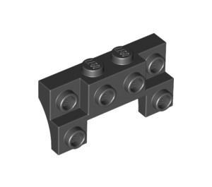 LEGO Ladrillo 2 x 4 x 0.7 con Frente Tachuelas y arcos laterales delgados (14520)