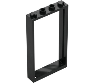 LEGO Negro Puerta Marco 1 x 4 x 6 (Un solo lado) (40289 / 60596)