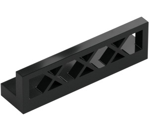 LEGO Negro Valla 1 x 4 x 1 Lattice (3633)