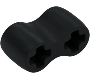 LEGO Negro Flexible Goma Eje Conector (45590)