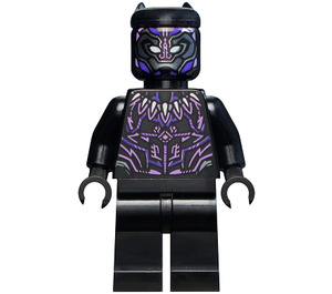 LEGO Negro Panther con Morado y Lavanda Highlights Minifigura