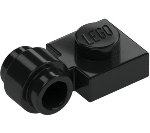 LEGO Negro Placa 1 x 1 con Clip (Anillo grueso) (4081 / 41632)