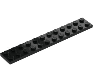 LEGO Negro Placa 2 x 12 (2445)