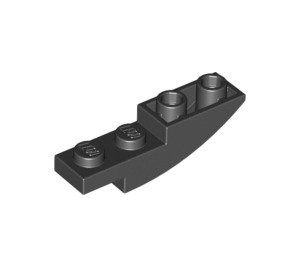 LEGO Negro Pendiente 1 x 4 Curvo Invertido (13547)