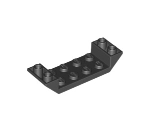 LEGO Negro Pendiente 2 x 6 (45°) Doble Invertido con Open Centrar (22889)