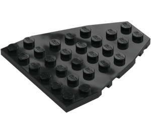 LEGO Negro Cuña Placa 7 x 6 con muescas para espigas (50303)