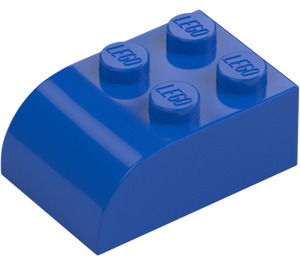 LEGO Azul Con pendiente Ladrillo 2 x 3 con Parte superior curva (6215)