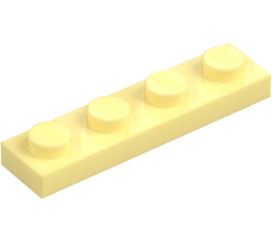 LEGO Amarillo claro brillante Placa 1 x 4 (3710)