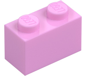 LEGO Rosa brillante Ladrillo 1 x 2 con tubo inferior (3004 / 93792)