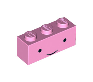 LEGO Ladrillo 1 x 3 con Cara con Negro Ojos, Estrecha Smile 'Princesa Bubblegum' (3622 / 32737)