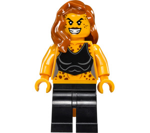 LEGO Cheetah con Naranja oscuro Pelo  Minifigura