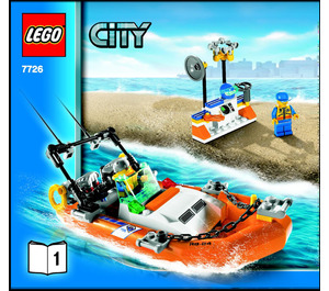 LEGO Coast Guardia Truck con Speed Boat 7726 Instructions