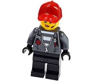 LEGO Criminal con Coleta Pelo con Rojo Sombrero Minifigura