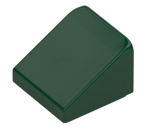 LEGO Verde oscuro Con pendiente 1 x 1 (31°) (50746 / 54200)