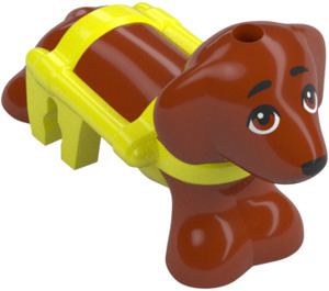 LEGO Perro con Amarillo Harness (101284)