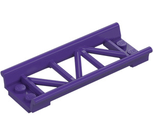 LEGO Morado oscuro Soporte 2 x 8 con Edges (26022)