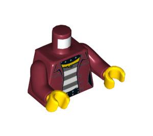 LEGO Rojo oscuro Daisy Kaboom Minifig Torso (973 / 76382)