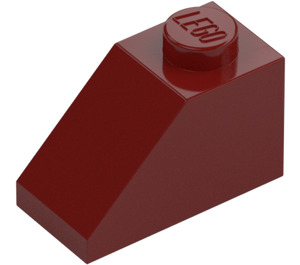 LEGO Rojo oscuro Con pendiente 1 x 2 (45°) (3040 / 6270)