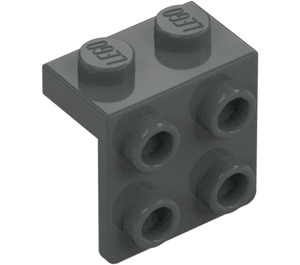 LEGO Gris piedra oscuro Soporte 1 x 2 con 2 x 2 (21712 / 44728)