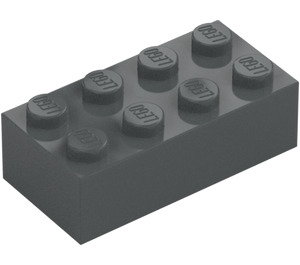 LEGO Gris piedra oscuro Ladrillo 2 x 4 (3001 / 72841)