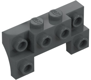 LEGO Ladrillo 2 x 4 x 0.7 con Frontal Espigas y arcos laterales delgados (14520)