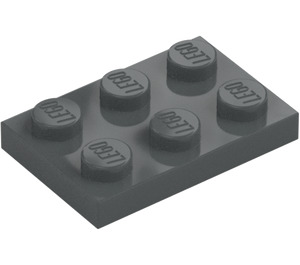 LEGO Gris piedra oscuro Placa 2 x 3 (3021)