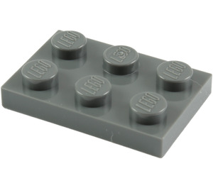 LEGO Gris piedra oscuro Plato 2 x 3 (3021)