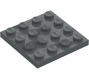 LEGO Gris piedra oscuro Placa 4 x 4 (3031)