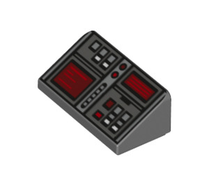 LEGO Pendiente 1 x 2 (31°) con Buttons y Dos rojo Screens (26823 / 85984)