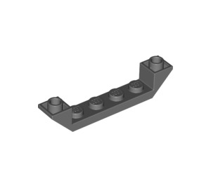 LEGO Gris piedra oscuro Pendiente 1 x 6 (45°) Doble Invertido con Open Centrar (52501)
