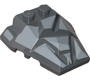 LEGO Cuña 4 x 4 con Jagged Angles con Gris Facets (28625 / 52891)