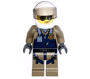 LEGO Female Policíuna Officer, Pilot Minifigura