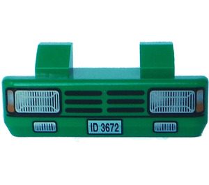 LEGO Coche Rejilla 2 x 6 con Dos Pins con Headlights y 'ID 3672' (45409 / 46029)