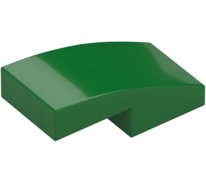 LEGO Verde Con pendiente 1 x 2 Curvo (3593 / 11477)