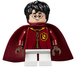 LEGO Harry Potter con Gryffindor Quidditch Uniform con Blanco Piernas cortas Minifigura