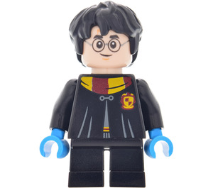 LEGO Harry Potter con Gryffindor Robe Clasped y Piernas cortas con Celeste oscuro Manos Minifigura