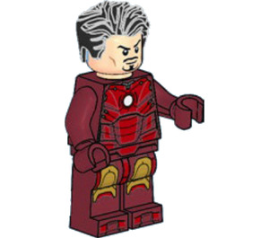 LEGO Iron Hombre con Mark 3 Armadura y Pelo Minifigura