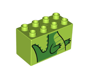 LEGO Duplo Ladrillo 2 x 4 x 2 con Dinosaurio Cuerpo (31111 / 43519)