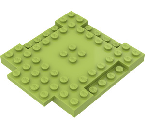 LEGO Lima Placa 8 x 8 x 0.7 con Cutouts y Ledge (15624)