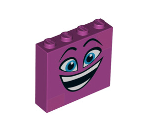 LEGO Ladrillo 1 x 4 x 3 con Smiling Cara (49311 / 52096)