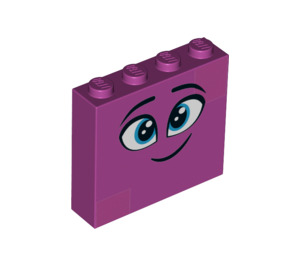 LEGO Ladrillo 1 x 4 x 3 con Smiling Cara (49311 / 52098)