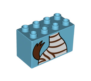LEGO Duplo Ladrillo 2 x 4 x 2 con Zebra Cuerpo (31111 / 43516)