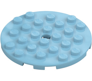 LEGO Placa 6 x 6 Circular con Pin Agujero (11213)