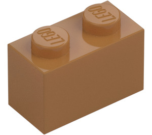 LEGO Carne oscura medio Ladrillo 1 x 2 con tubo inferior (3004 / 93792)