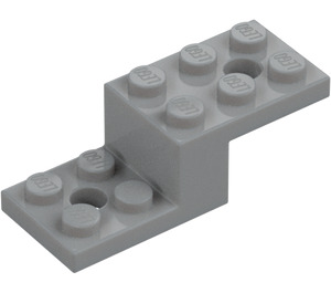 LEGO Gris piedra medio Soporte 2 x 5 x 1.3 con Agujeros (11215 / 79180)