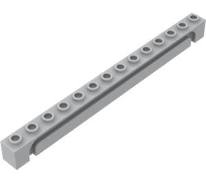 LEGO Gris piedra medio Ladrillo 1 x 14 con Channel (4217)